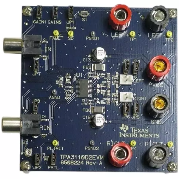 TEXAS INSTRUMENTS Audio Amplifier Evaluation Module 8 to 26 V, TPA3110D2EVM