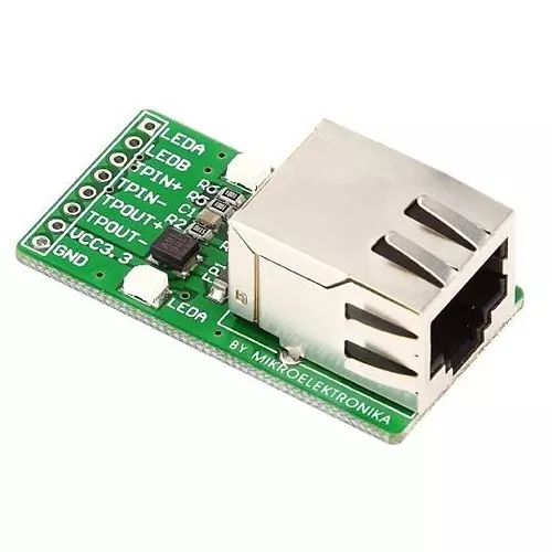 MIKROELEKTRONIKA Ethernet Modules Add-On Board 3.3 V Ethernet, MIKROE-224