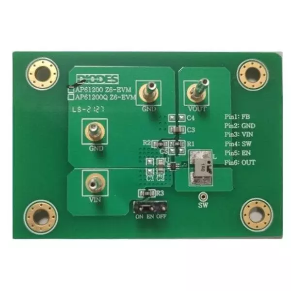 DIODES INC Evaluation Board 2.3 to 5.5 V Input Voltage, AP61200Z6-EVM