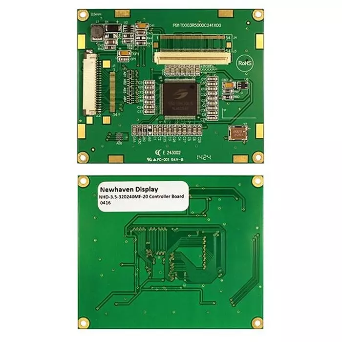 Newhaven Display Digital Cont Board 3.3 V Operating Supply Voltage, NHD-3.5-320240MF-20 Controller Board