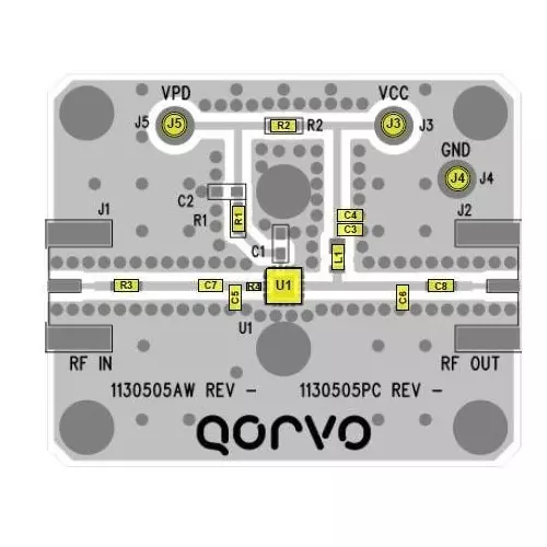 Qorvo RF Amplifier Evaluation Board 2.14 GHz Frequency, QPA9119-PCB2140