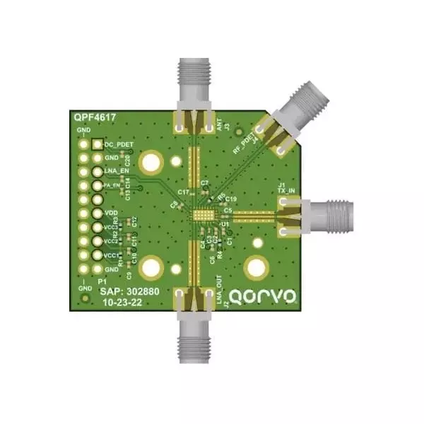 Qorvo RF Front End Evaluation Board 6 GHz Frequency, QPF4617EVB