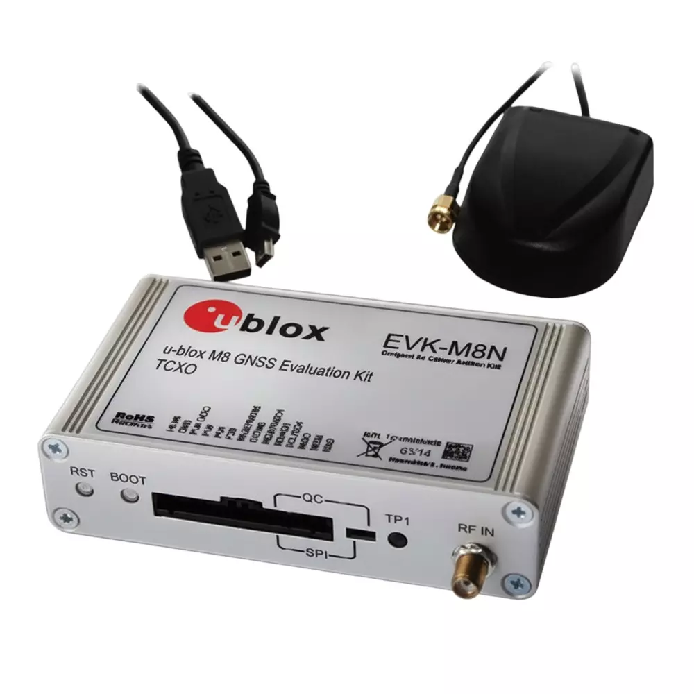u-blox Evaluation Kit 5 V Operating Supply Voltage, EVK-M8C-0