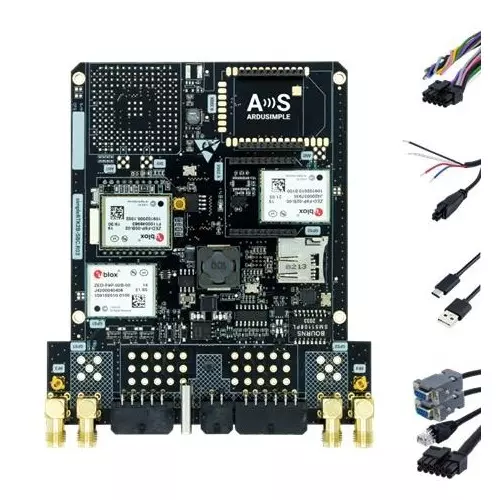 ArduSimple Development Board 5 to 24 V Operating Supply Voltage, AS-SBC-L1L2-PPX-2HP-WW