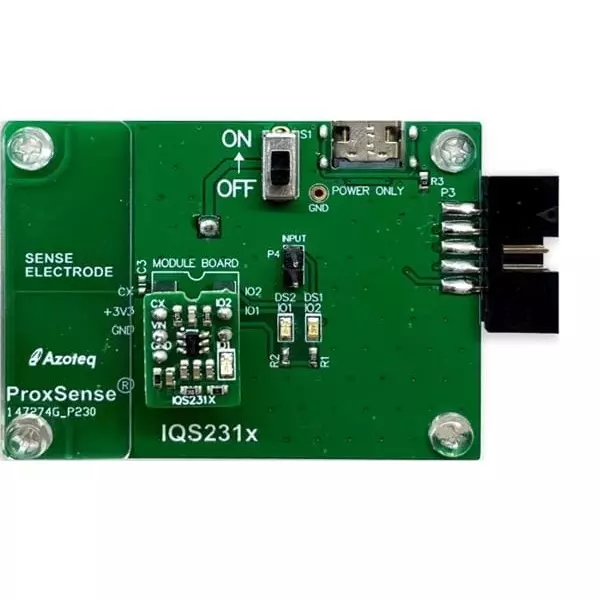 Azoteq Capacitive Touch, Proximity Sensor Evaluation Board, IQS231BEV02-S