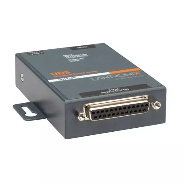 LANTRONIX Serial Device Server Ethernet, RS-232/422/485 Interface, UD11000P0-01