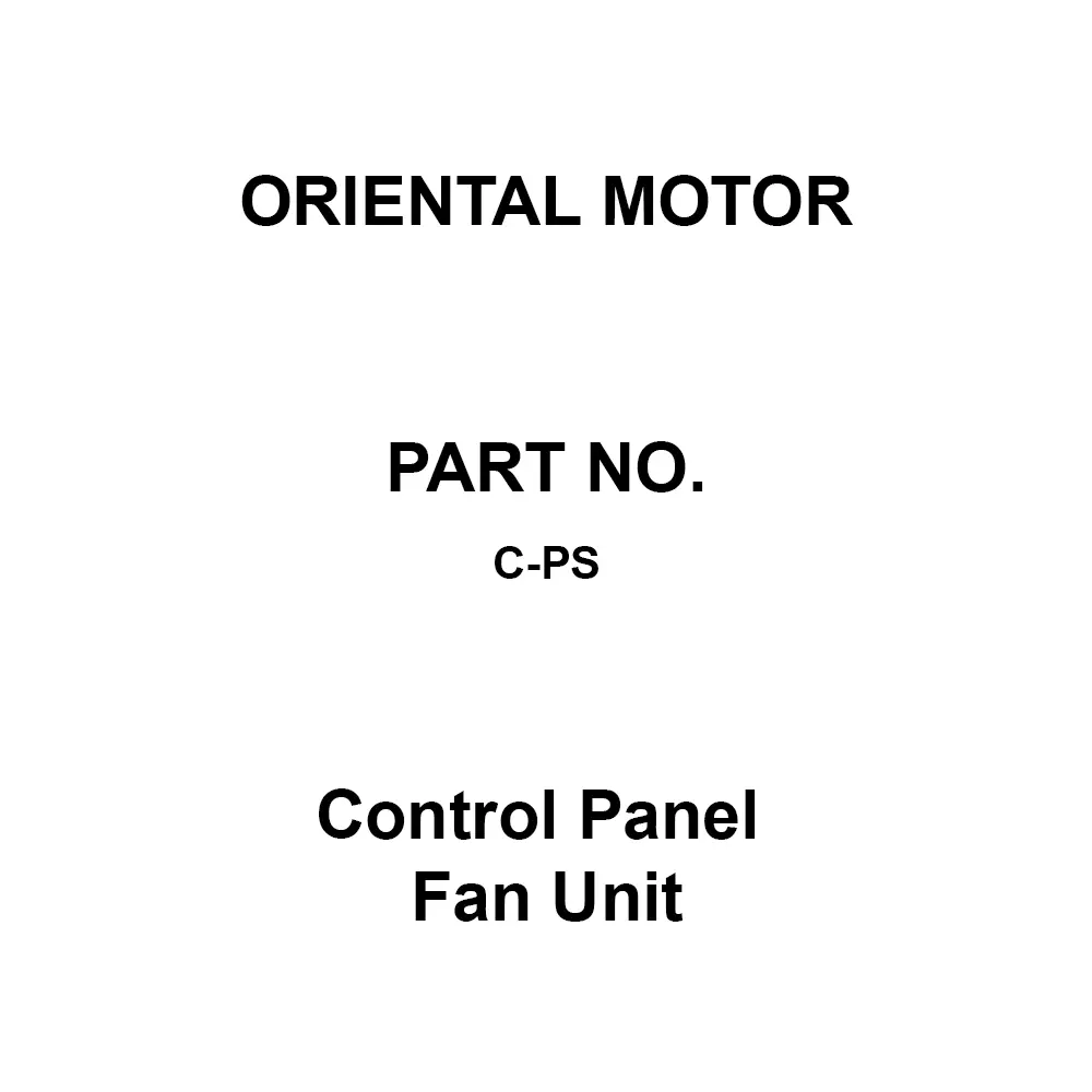 ORIENTAL MOTOR Control Panel Fan Unit 129x134 mm, C-PS