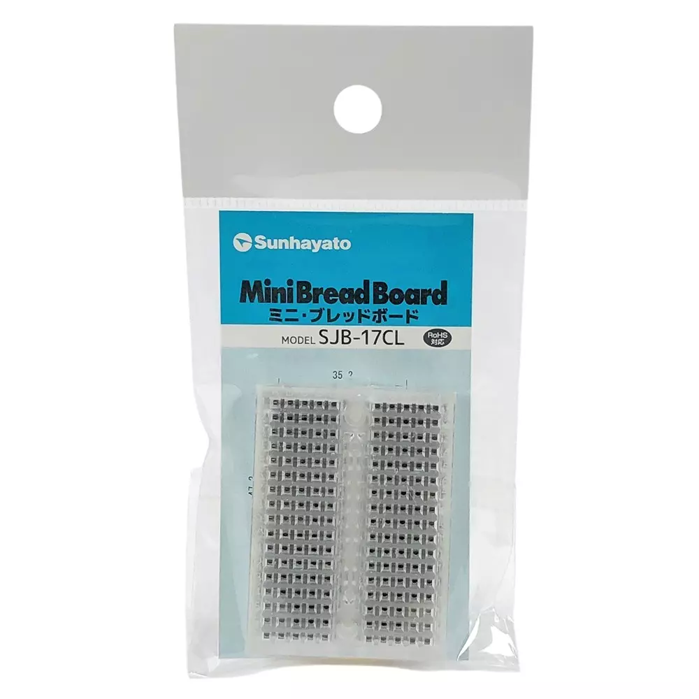 Sunhayato Mini Breadboard 170 Number of Holes Correspondence Rohs Directive, SJB-17CL