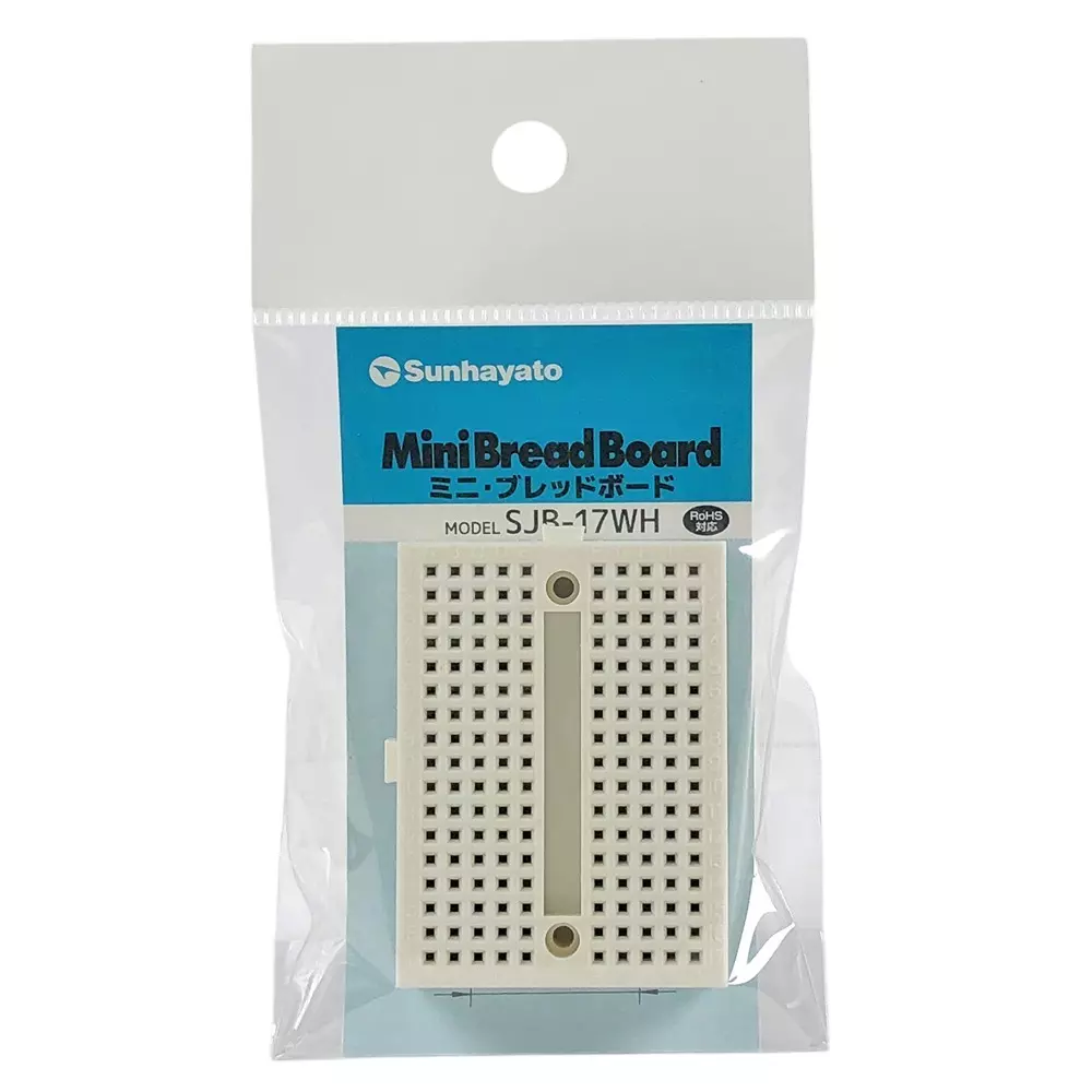 Sunhayato Mini Breadboard 170 Number of Holes Correspondence Rohs Directive, SJB-17WH