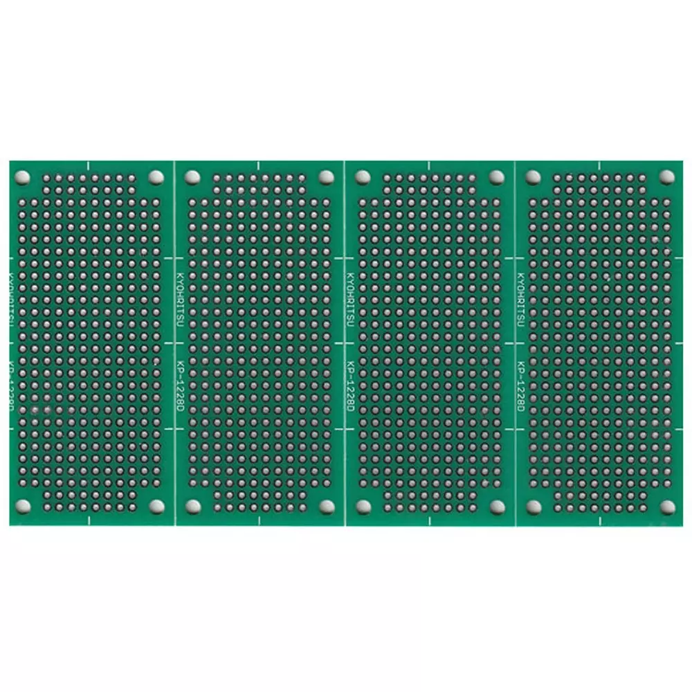 KYOHRITSU PRODUCTS Universal Board 2.54 mm Teeth Spacing 4 sheets (V cut)/sheet Set Contents, KP-1228D-4 (Pack of 4)