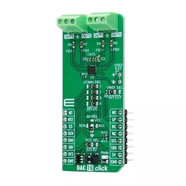 MIKROELEKTRONIKA Compact Add-On Board Add-On Board 3.3 & 5 V, MIKROE-6209