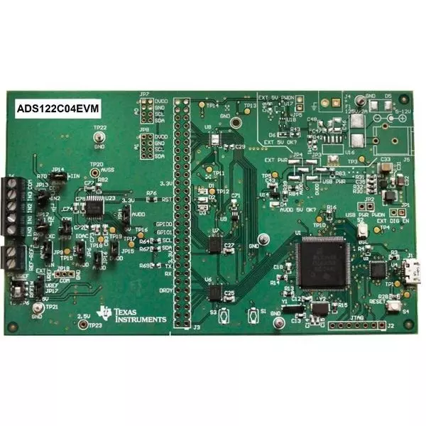 TEXAS INSTRUMENTS ADC Evaluation Module 3.3 & 5 V, ADS122C04EVM