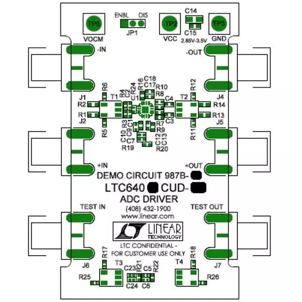ANALOG DEVICES Demonstration Board Differential Amplifiers, DC987B-D