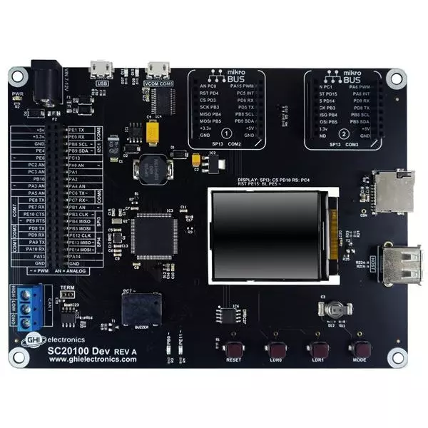 GHI Electronics Development Board ARM Cortex M7, SCD-20100S-C