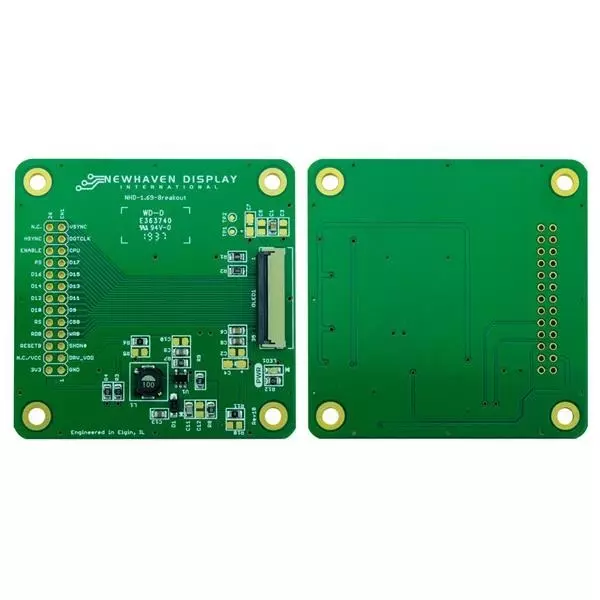 Newhaven Display Breakout Board Parallel, SPI Interface, NHD-1.69-BREAKOUT