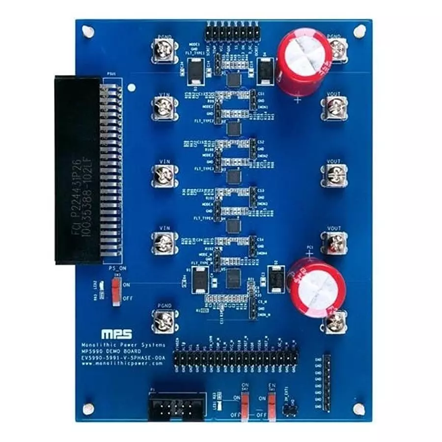 MPS Evaluation Board 4 to 16 V Input Voltage, EV5990-5991-V-5PHASE-00A