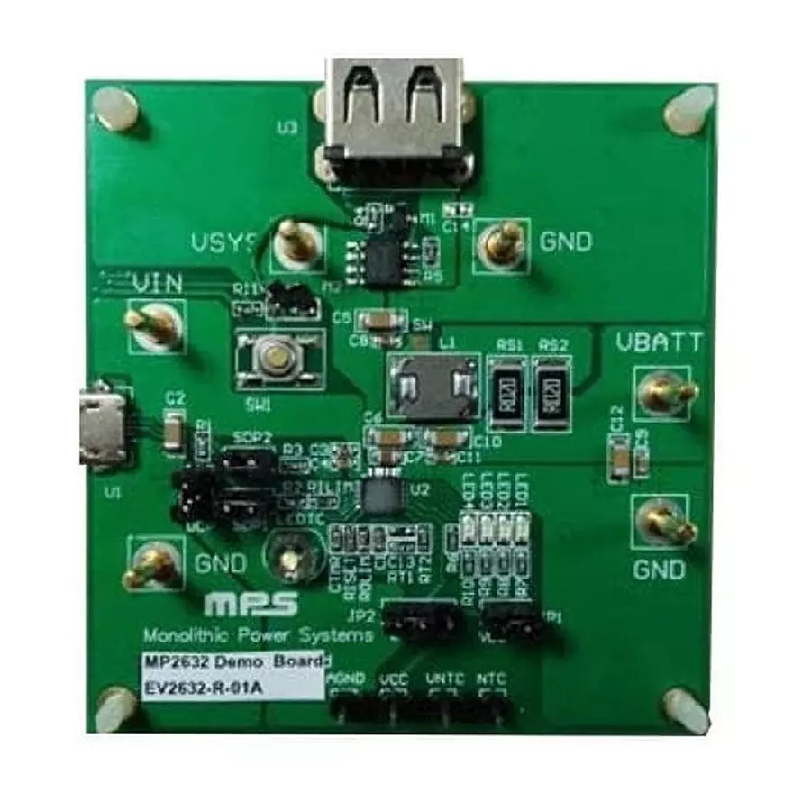 MPS Evaluation Board 4.65 to 6 V Input Voltage, EV2632-R-01A