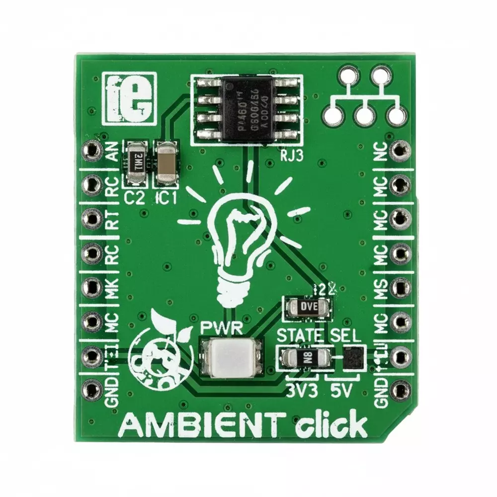 MIKROELEKTRONIKA Ambient Light Sensor Add-On Board 3.3 V, 5 V Operating Supply Voltage, MIKROE-1890