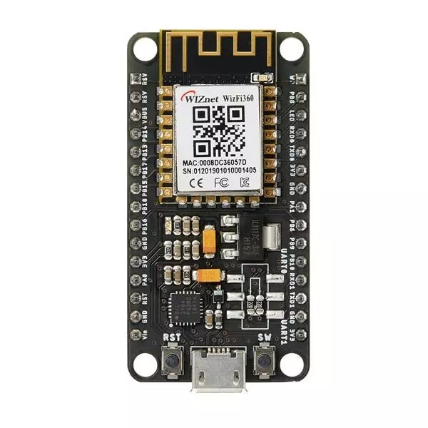 WIZnet Evaluation Board 3.3 V Operating Supply Voltage, WizFi360-EVB-Mini