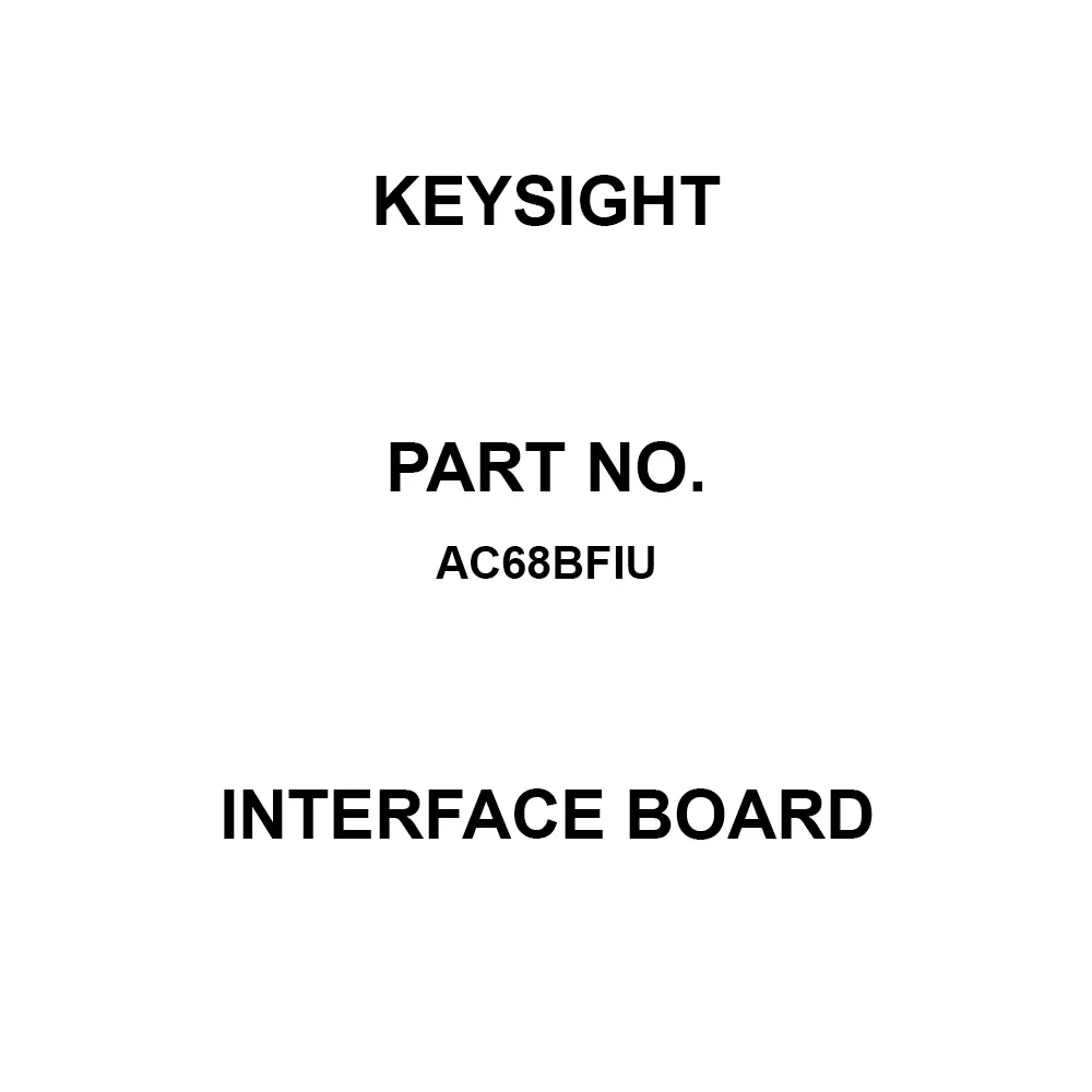 KEYSIGHT Inhibit Interface Board Interface Board for Evaluation Of AC6800B, AC68BFIU