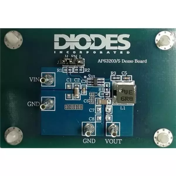 DIODES INC Evaluation Boards Voltage Regulator - Switching Regulator 3.8 V to 32 V Input and 3.3 V Output Voltage, AP63203WU-EVM