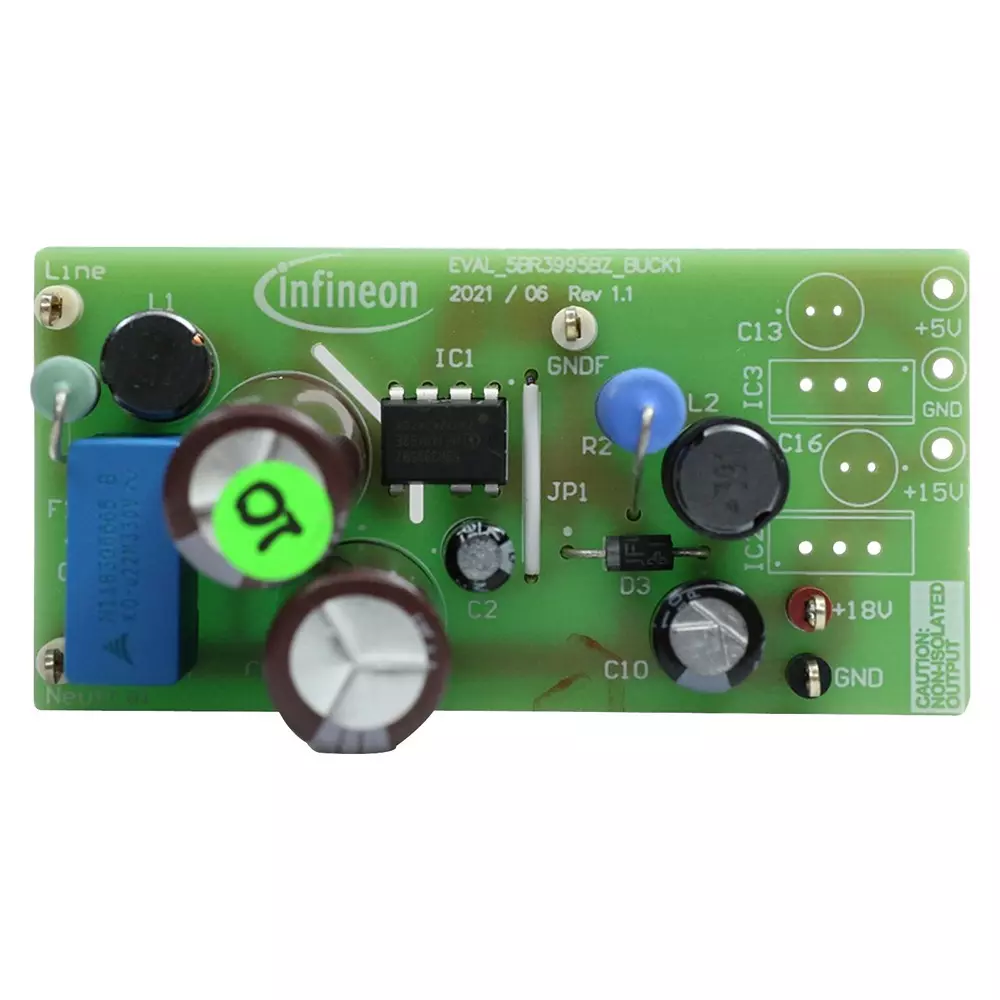 Infineon Evaluation Board for Non-Isolated Buck Converter, EVAL5BR3995BZBUCK1TOBO1