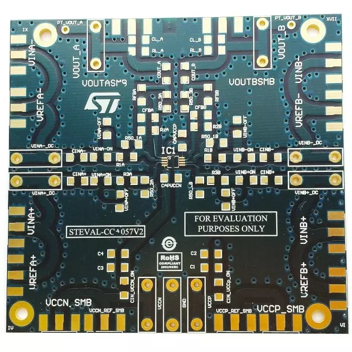 STMicroelectronics Operational Amplifier Evaluation Board, STEVAL-CCA057V2