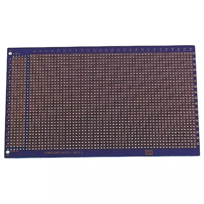 Vero Technologies Matrix Board FR4 With 54x34 1 mm Holes 2.5 mm Pitch 160x100 mm, 397811
