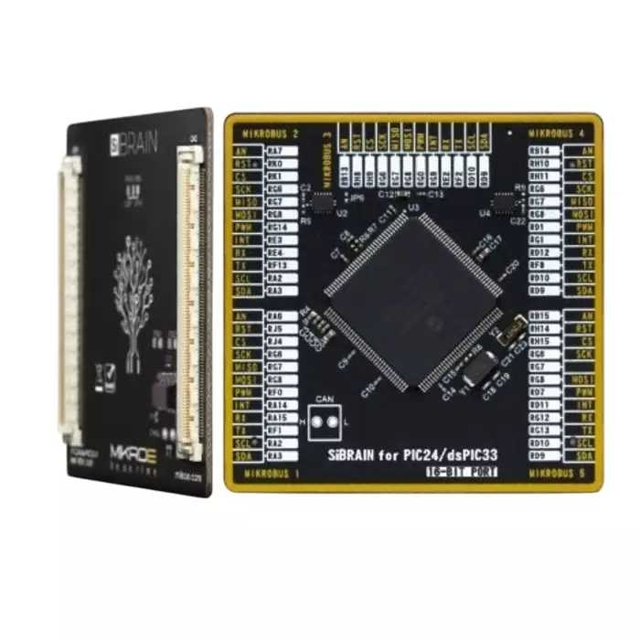 BRAND REX SiBRAIN For dsPIC33EP512MU814 Microcontroller Development Board, MIKROE-4659