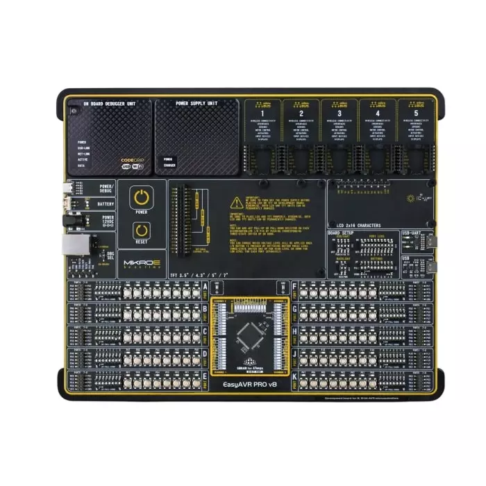 BRAND REX EasyAVR PRO v8 Over USB-C USB Development Board, MIKROE-5372