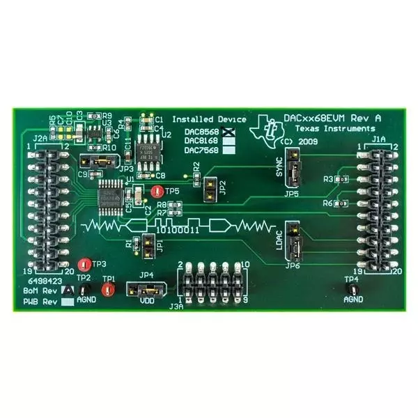 TEXAS INSTRUMENTS DAC Evaluation Board 2.7 to 5.5 V, DAC8568EVM