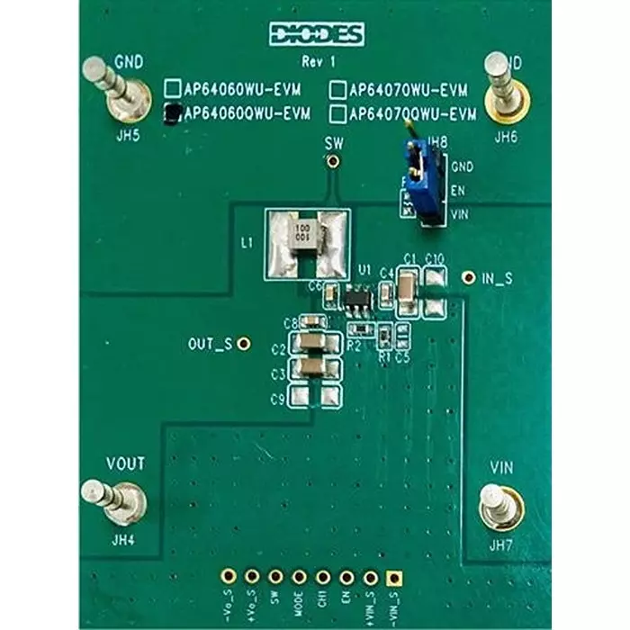 DIODES INC Evaluation Board 4.5 to 40 V Input Voltage, AP64060QWU-EVM