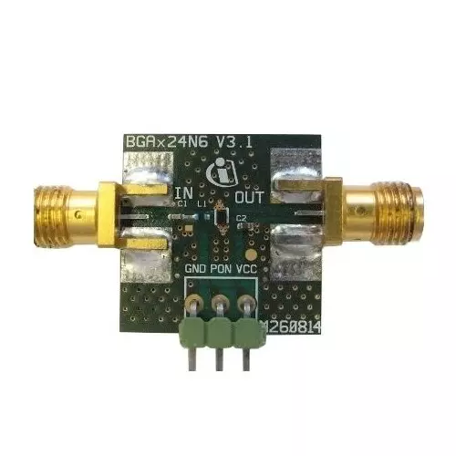 Infineon RF Amplifier Evaluation Board 1.55 GHz to 1.615 GHz Frequency, BGA524N6BOARDTOBO1