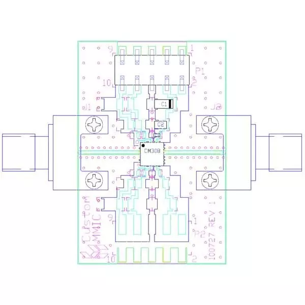 Qorvo RF Amplifier Evaluation Board 2 GHz to 6 GHz Frequency, CMD308P4-EVB