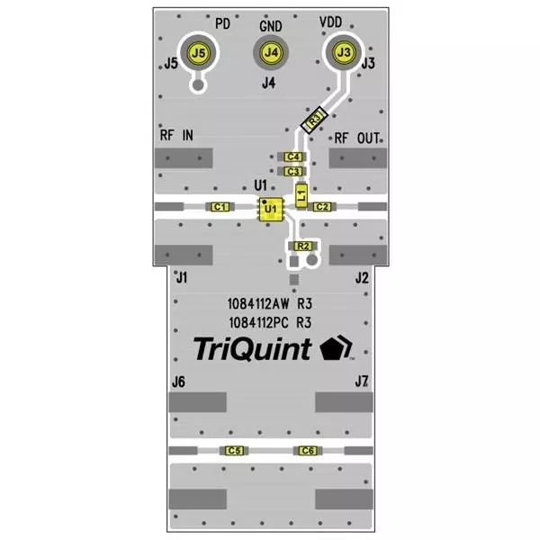 Qorvo RF Amplifier Evaluation Board 50 MHz to 4.2 GHz Frequency, TQL9047-PCB-RF
