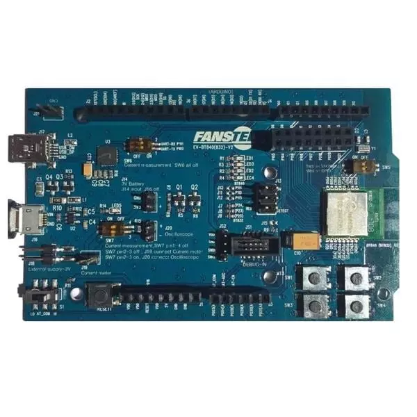 Fanstel Evaluation Board 1.7 to 3.6 V Operating Supply Voltage 2.4 GHz, EV-BT832A