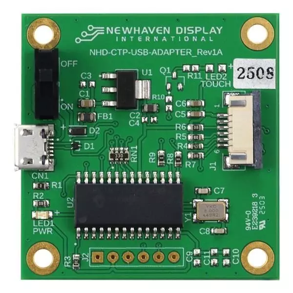 Newhaven Display Adapter Board I2C, USB Interface, NHD-CTP-USB-ADAPTER-800480