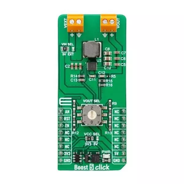 MIKROELEKTRONIKA Add-On Boards Voltage Regulator - Switching Regulator 3.3 V Input and 8 V to 14 V Output Voltage, MIKROE-6549