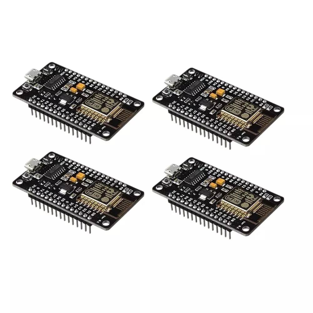 Invento Nodemcu ESP8266 Wi-Fi Development Board Module 4.5-9 V Power Input 4 MB Flash Size, ISC 107-2 (Pack of 4 Pcs)