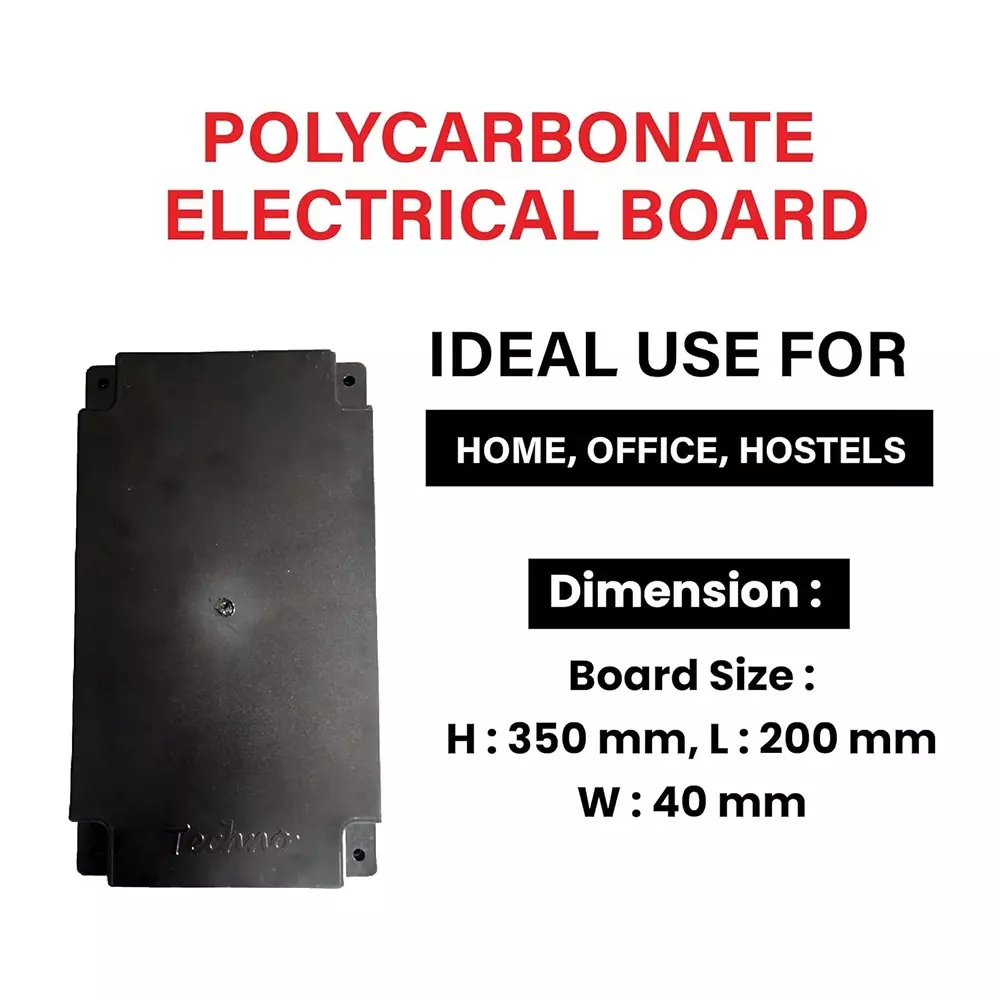 techno-meters-polycarbonate-electrical-board-black-color-200-mm-length-for-energy-meters-mcb-fuse-installation-tmcb_peb