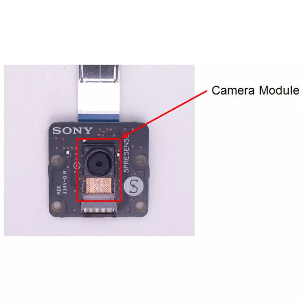 SPRESENSE Camera Board Yes Lens ISX012 Image Sensor ISO 40 to 800 Sensitivity, CXD5602PWBCAM1