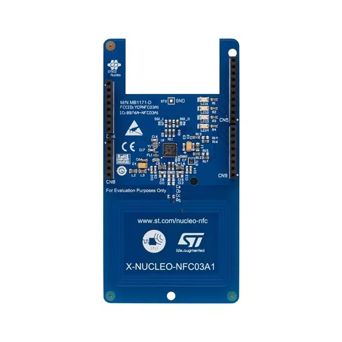 STMicroelectronics NFC Card Reader Arduino Compatible Expansion Board, X-NUCLEO-NFC03A1