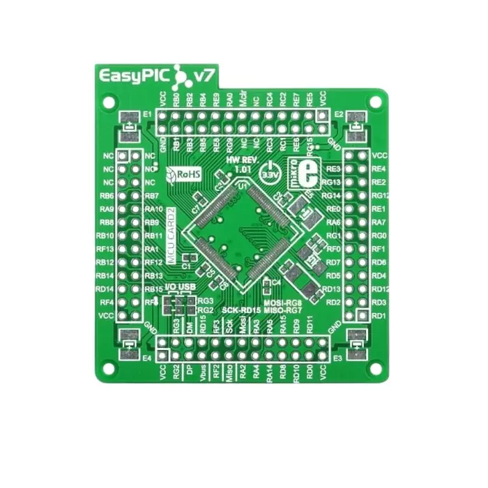 BRAND REX EasyPIC Fusion v7 Empty MCUcard2 Microcontroller MCU Card, MIKROE-1290