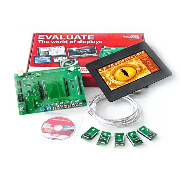 Display Visions Starter Kit 5 V, EA EVALeDIPTFT43TC