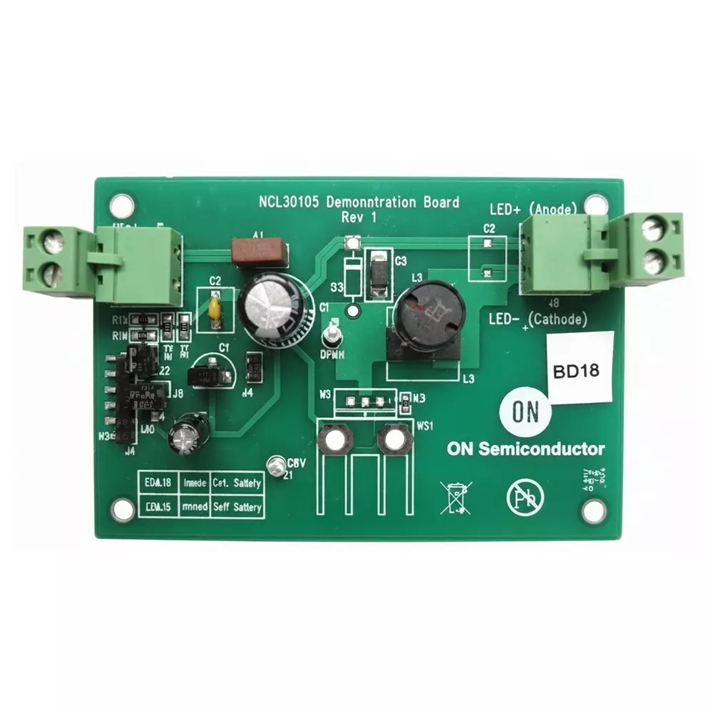 ONSEMI Evaluation Board 80 V Operating Supply Voltage, NCL30105GEVB