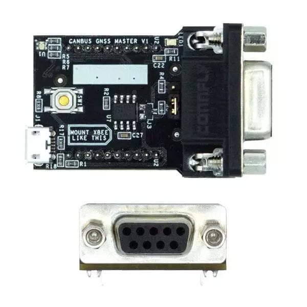 ArduSimple Add-On Board 3 to 36 V Operating Supply Voltage, AS-XBEE-CAN-DB9