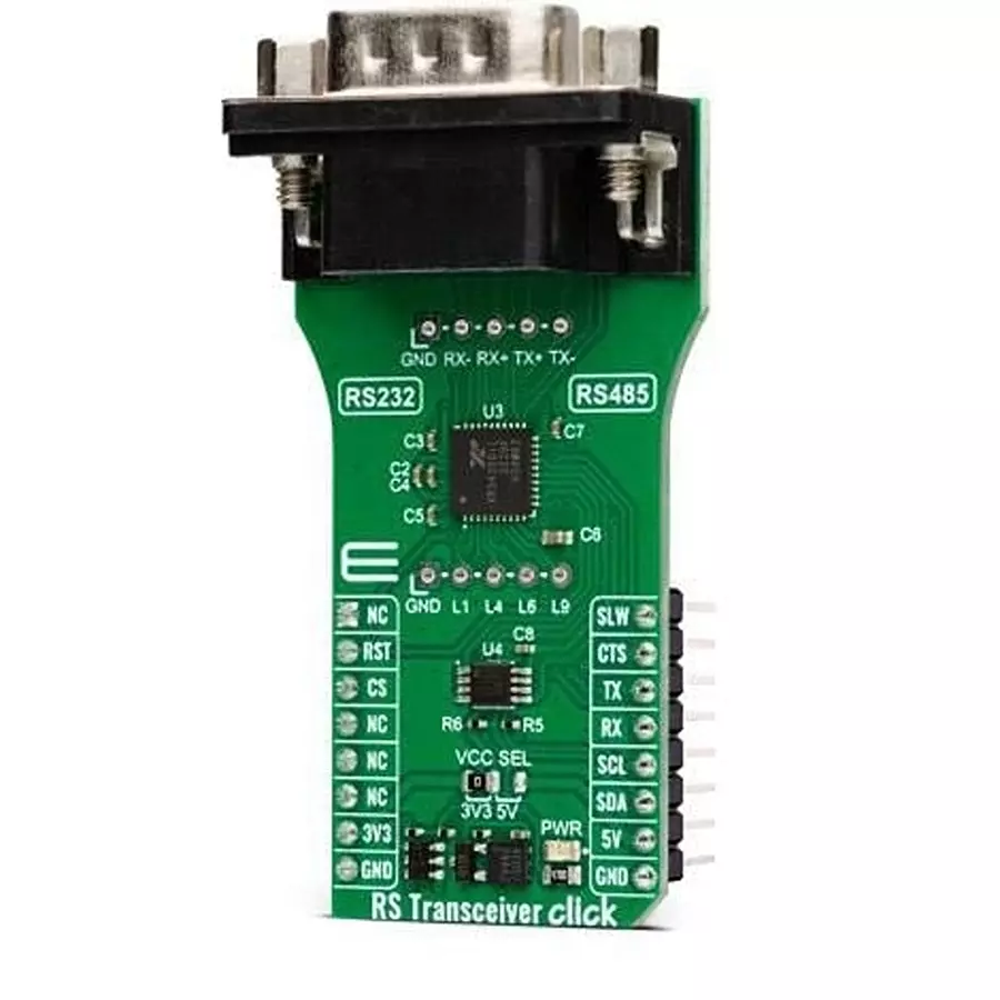 MIKROELEKTRONIKA Transceiver Add-On Board for Evaluation Of XR34350, MIKROE-5746