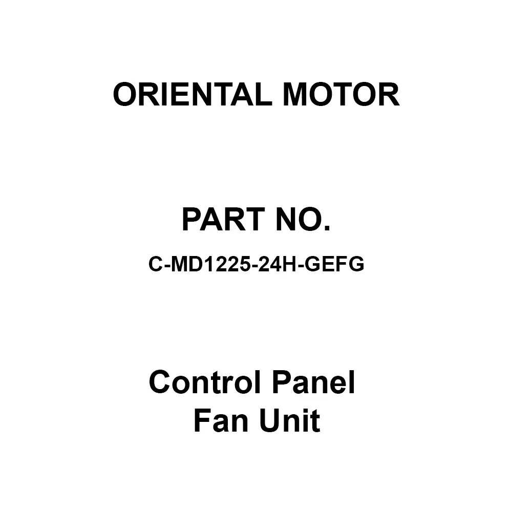 ORIENTAL MOTOR Control Panel Fan Unit 1.4 m³/min Exhaust Type, C-MD1225-24H-GEFG