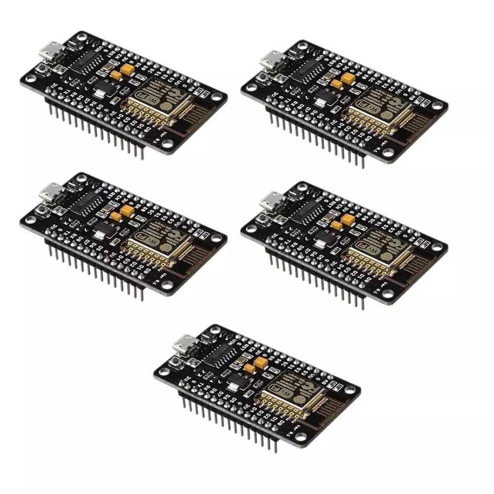 Invento Nodemcu ESP8266 Wi-Fi Development Board Module 4.5-9 V Power Input 4 MB Flash Size, ISC 107-3 (Pack of 5 Pcs)