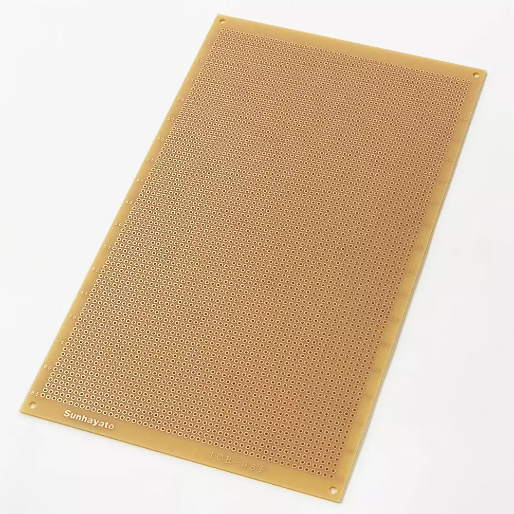 Sunhayato Universal Board 2.54 mm Cell Spacing Flux, parts surface white silk printing Finish Type, ICB-98F